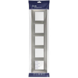 Рамка 5-м Elegance 14-5005-16 для розеток и выключателей титан Эра Б0065821