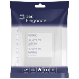 Рамка 1-м Elegance 14-5011-01М Classic для розеток и выключателей матов. бел. Эра Б0065822