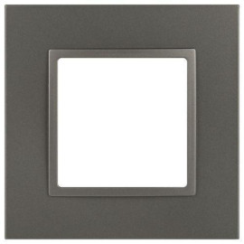 Рамка 1-м Elegance 14-5011-16 Classic для розеток и выключателей титан Эра Б0065823