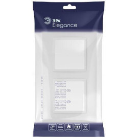 Рамка 2-м Elegance 14-5012-01М Classic для розеток и выключателей матов. бел. Эра Б0065824