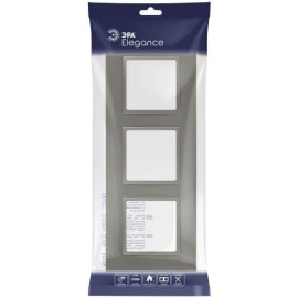 Рамка 3-м Elegance 14-5013-16 Classic для розеток и выключателей титан Эра Б0065827