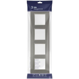 Рамка 4-м Elegance 14-5014-16 Classic для розеток и выключателей титан Эра Б0065829