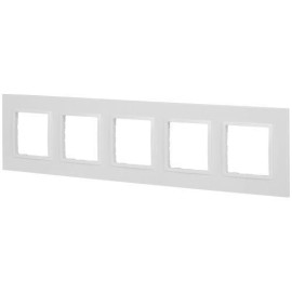 Рамка 5-м Elegance 14-5015-01М Classic для розеток и выключателей матов. бел. Эра Б0065830