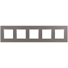 Рамка 5-м Elegance 14-5015-16 Classic для розеток и выключателей титан Эра Б0065831