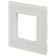 Рамка 1-м Elegance 14-5101-01М для розеток и выключателей стекло матов. бел. Эра Б0065832