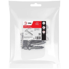 Дюбель-хомут 5-10мм для плоского кабеля NO-224-565 черн. (уп.10шт) Эра Б0066252