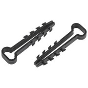 Дюбель-хомут 5-8мм для плоского кабеля NO-224-554 черн. (уп.100шт) Эра Б0066280