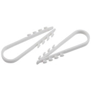 Дюбель-хомут 5-10мм для круглого кабеля NO-224-222 бел. (уп.100шт) ЭраБ0066284