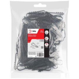 Дюбель-хомут 5-10мм для круглого кабеля NO-224-225 черн. (уп.100шт) Эра Б0066288