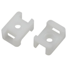 Площадка под хомуты 22х16мм с монтажным отверст. М4 NO-225-305 бел. (уп.50шт) Эра Б0066716