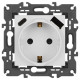 Розетка Elegance 14-4108-01 16A 250В 2P+E защ. шторки с USB type-A+C 3А 5В белый Эра Б0067736