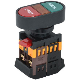 Кнопка APВВ-22N "Пуск-Стоп" d22мм 1НО+1НЗ 240В неон GENERICA BBD11-APBB-K51