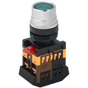 Кнопка ABLF-22 d22мм 1НО+1НЗ 240В неон зел. GENERICA BBT10-ABLF-K06