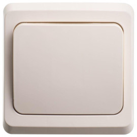 Переключатель проходной 1-кл. СП Этюд 10А IP20 крем. SE BC10-004K
