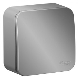 Выключатель 1-кл. ОП Blanca 10А IP20 (сх. 1) 250В с изолир. пластиной алюм. SE BLNVA101013