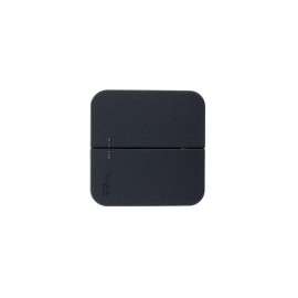 Выключатель 2-кл. ОП Blanca 10А IP20 (сх. 5) 250В с подсветкой с изолир. пластиной антрацит SE BLNVA105116