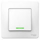 Выключатель 1-кл. СП Blanca 10А IP20 (сх. 1) 250В с подсветкой бел. SE BLNVS010111