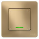 Выключатель 1-кл. СП Blanca 10А IP20 (сх. 1) 250В с подсветкой титан SE BLNVS010114