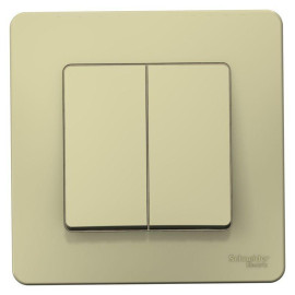 Выключатель 2-кл. СП Blanca 10А IP20 (сх. 5) 250В беж. SE BLNVS010507