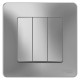 Выключатель 3-кл. СП Blanca 10А IP20 (сх. 1+1+1) 250В алюм. SE BLNVS100503