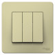 Выключатель 3-кл. СП Blanca 10А IP20 (сх. 1+1+1) 250В беж. SE BLNVS100507