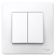 Переключатель проходной 2-кл. СП Blanca 10А IP20 (сх. 6+6) 250В бел. SE BLNVS106601