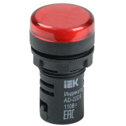 Лампа светосигнальная AD22DS d22мм 24В AC/DC красн. KARAT IEK BLS10-ADDS-024-K04