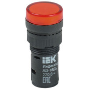 Лампа светосигнальная AD16DS d16мм 230В AC красн. KARAT IEK BLS10-ADDS-230-K04-16