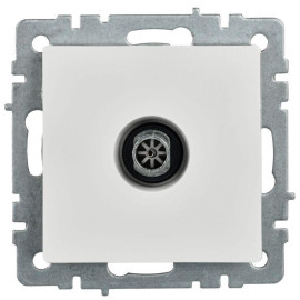 Розетка телевизионная оконечная TV СП Brite РТВ11-0-БрБ механизм бел. IEK BR-A10-O-K01
