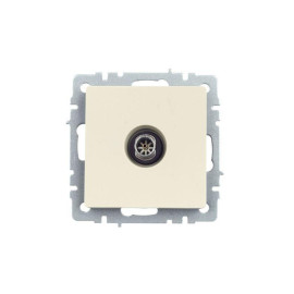 Розетка телевизионная оконечная TV СП Brite РТВ11-0-БрКр механизм беж. IEK BR-A10-O-K10