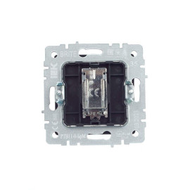 Розетка телевизионная оконечная TV СП Brite РТВ11-0-БрМ механизм маренго IEK BR-A10-O-K35