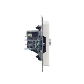 Розетка телевизионная оконечная TV СП Brite РТВ11-0-БрЖ механизм жемчуж. IEK BR-A10-O-K36