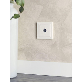 Розетка телевизионная оконечная TV СП Brite РТВ11-0-БрЖ механизм жемчуж. IEK BR-A10-O-K36