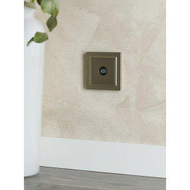 Розетка телевизионная оконечная TV СП Brite РТВ11-0-БрШ механизм шампань IEK BR-A10-O-K37