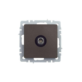 Розетка телевизионная оконечная TV СП Brite РТВ11-0-БрТБ механизм бронза IEK BR-A10-O-K45