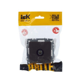 Розетка телевизионная оконечная TV СП Brite РТВ11-0-БрТБ механизм бронза IEK BR-A10-O-K45