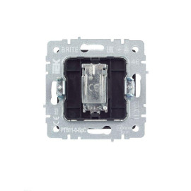 Розетка телевизионная оконечная TV СП Brite РТВ11-0-БрС механизм сталь IEK BR-A10-O-K46