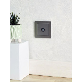 Розетка телевизионная оконечная TV СП Brite РТВ11-0-БрС механизм сталь IEK BR-A10-O-K46