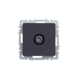 Розетка телевизионная оконечная TV СП Brite РТВ11-0-БрГ механизм графит IEK BR-A10-O-K53