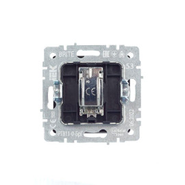 Розетка телевизионная оконечная TV СП Brite РТВ11-0-БрГ механизм графит IEK BR-A10-O-K53