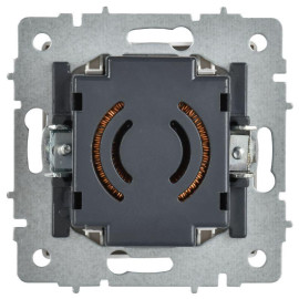 Светорегулятор поворотно-нажимной СП BRITE СС10-1-0-БрАБ 600Вт механизм арктич. бел. IEK BR-D20-0600-K91