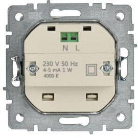 Подсветка светодиодная BRITE встраив. ПЛ20-БрКр механизм беж. IEK BR-FL20-K10