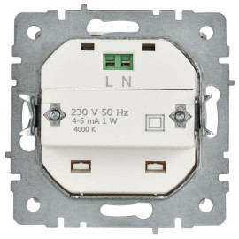 Подсветка светодиодная BRITE ПЛ20-БрАБ встраив. механизм арктич. бел. IEK BR-FL20-K91