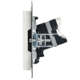 Розетка компьютерная СП RJ45 кат.5E BRITE РК10-БрБ механизм бел. IEK BR-K10-1-K01