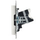 Розетка компьютерная СП RJ45 кат.5E BRITE РК10-БрБ механизм бел. IEK BR-K10-1-K01