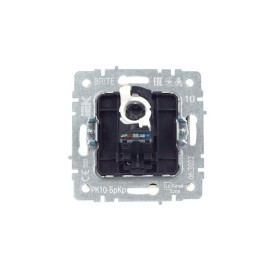 Розетка компьютерная СП RJ45 кат.5E BRITE РК10-БрКр механизм беж. IEK BR-K10-1-K10