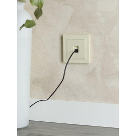 Розетка компьютерная СП RJ45 кат.5E BRITE РК10-БрКр механизм беж. IEK BR-K10-1-K10