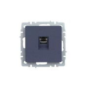 Розетка компьютерная СП RJ45 кат.5E BRITE РК10-БрМ механизм маренго IEK BR-K10-1-K35