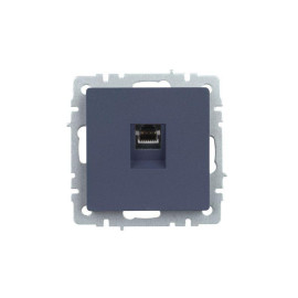 Розетка компьютерная СП RJ45 кат.5E BRITE РК10-БрМ механизм маренго IEK BR-K10-1-K35