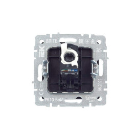 Розетка компьютерная СП RJ45 кат.5E BRITE РК10-БрМ механизм маренго IEK BR-K10-1-K35